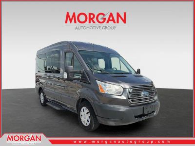 2017 Ford Transit Wagon XLT in Magnetic Metallic — front three-quarter view