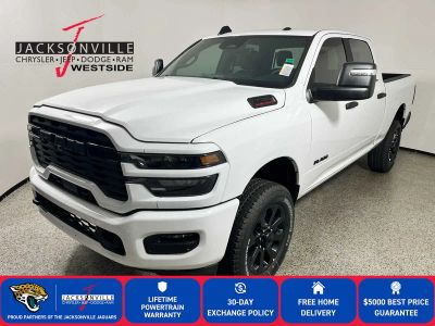 2026 RAM 2500 Big Horn in Bright White Clear-Coat Exterior Paint — front three-quarter view