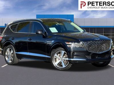 2021 Genesis GV80 3.5T AWD in Black — front three-quarter view