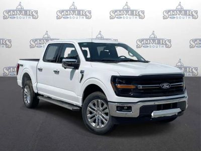 2026 Ford F-150 XLT in White — front three-quarter view
