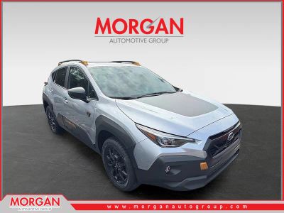 2026 Subaru Crosstrek Wilderness in Ice Silver Metallic — front three-quarter view