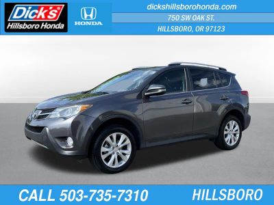 2013 Toyota RAV4 Limited in Magnetic Gray Metallic — front three-quarter view