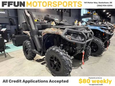 2026 Can-Am® OUTLANDER PRO HUNTING EDITION HD7 - DARK WILDLAND CAMP — front three-quarter view