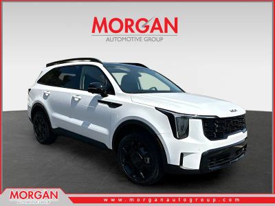 2026 Kia Sorento X-Line SX in White — front three-quarter view