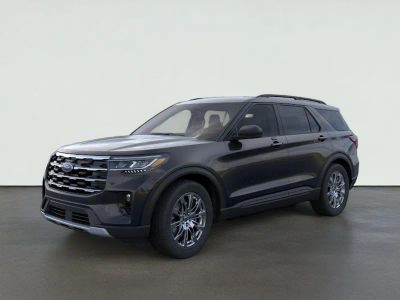 2026 Ford Explorer Active w/200A Pkg in Agate Black Metallic — front three-quarter view
