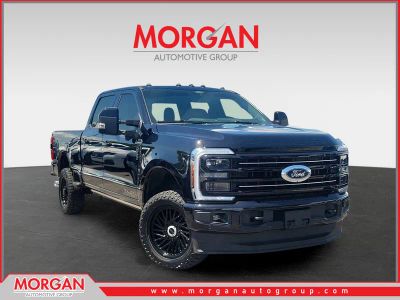 2026 Ford Super Duty F-350 SRW Platinum in Black Metallic — front three-quarter view