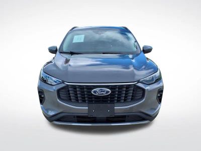 2025 Ford Escape Platinum in Gray Metallic — front three-quarter view