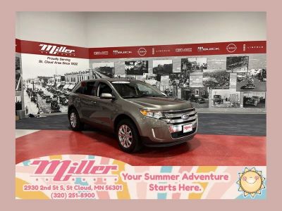 2013 Ford Edge Limited in Mineral Gray Metallic — front three-quarter view