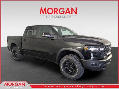 2026 Ram 1500 Rebel in Black — front three-quarter view