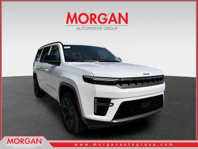 2026 Jeep Grand Wagoneer Limited Altitude in Bright White Clearcoat — front three-quarter view