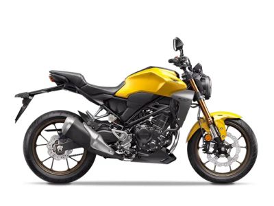 2025 Honda® CB300R — front three-quarter view