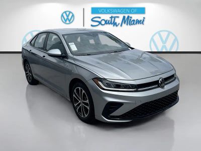 2026 Volkswagen Jetta Sport in Silver Metallic — front three-quarter view