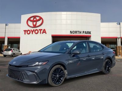 2025 Toyota Camry SE in Underground — front three-quarter view
