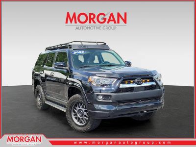 2022 Toyota 4Runner Limited in Midnight Black Metallic — front three-quarter view
