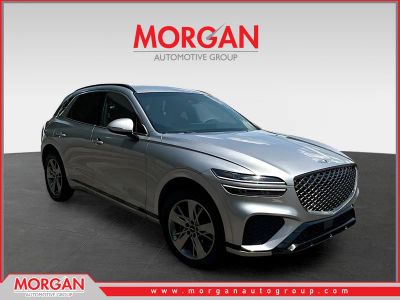 2022 Genesis GV70 3.5T Sport in Silver — front three-quarter view