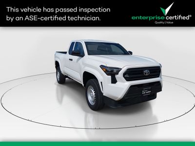 2024 Toyota Tacoma 2WD SR XtraCab 6' Bed AT — front three-quarter view