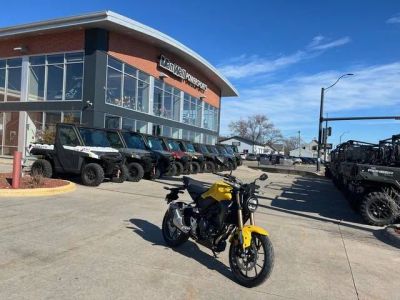 2025 Honda® CB300R — front three-quarter view