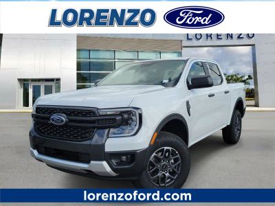 2026 Ford Ranger XLT in Oxford White — front three-quarter view