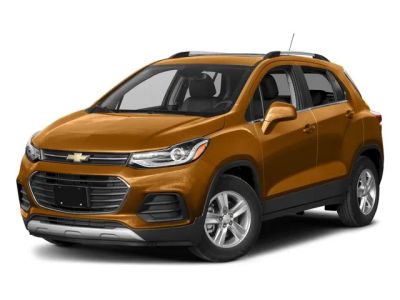 2018 Chevrolet Trax LT in Mosaic Black Metallic — front three-quarter view