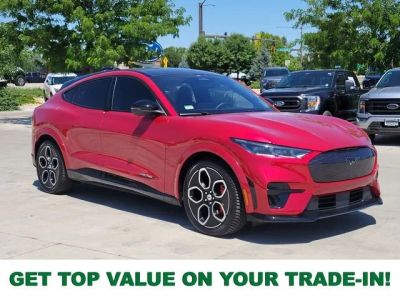 2023 Ford Mustang Mach-E GT in Red Metallic — front three-quarter view