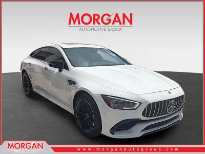 2020 Mercedes-Benz AMG GT 53 in Polar White — front three-quarter view