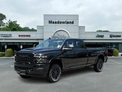 2026 RAM 3500 Limited in Diamond Black Crystal Pearl-Coat Exterior Paint — front three-quarter view