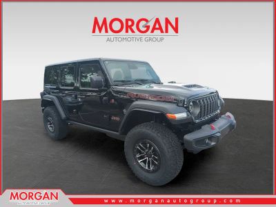 2026 Jeep Wrangler Rubicon in Black — front three-quarter view
