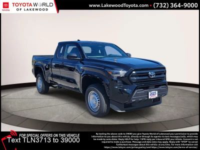 2026 Toyota Tacoma SR in Black — front three-quarter view