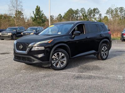 2023 Nissan Rogue SV in Black — front three-quarter view