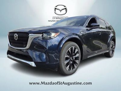 2026 Mazda CX-90 3.3 Turbo S Premium Plus in Blue — front three-quarter view