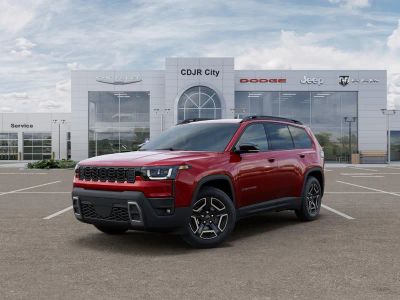 2026 Jeep Cherokee CHEROKEE LIMITED 4X4 in Red Hot Pearl-Coat Exterior Paint — front three-quarter view