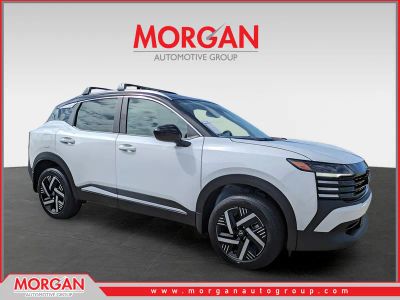 2026 Nissan Kicks SV in White — front three-quarter view