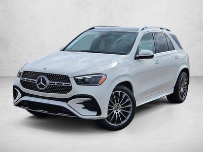 2026 Mercedes-Benz GLE 450e GLE 450e 4MATIC &reg; SUV in Polar White — front three-quarter view