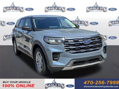 2026 Ford Explorer Active in Blue — front three-quarter view