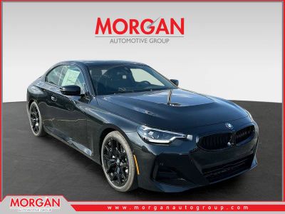 2026 BMW 2 Series 230i in Black — front three-quarter view