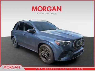 2024 Mercedes-Benz GLE 53 AMG in Blue — front three-quarter view