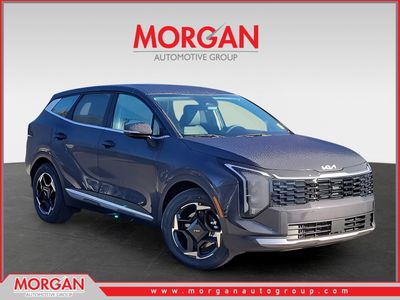 2026 Kia Sportage EX in Gray — front three-quarter view