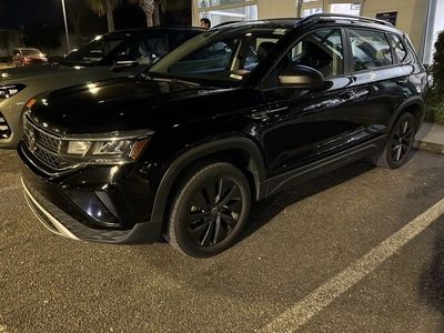 2023 Volkswagen Taos 1.5T S in Black — front three-quarter view