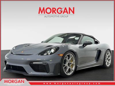2025 Porsche 718 Spyder RS in Arctic Gray — front three-quarter view