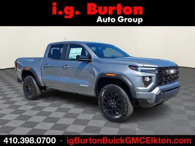 2026 GMC Canyon Elevation in Sterling Metallic — front three-quarter view