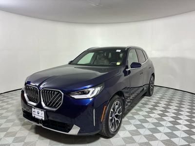 2025 BMW X3 30 xDrive 30 xDrive in Tanzanite Blue II Metallic — front three-quarter view