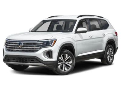 2024 Volkswagen Atlas 2.0T SE w/Technology in Silver — front three-quarter view