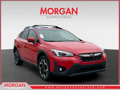2023 Subaru Crosstrek Limited in Red — front three-quarter view
