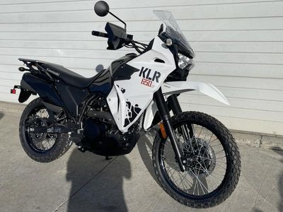 2025 Kawasaki KLR650 S Pearl Crystal White/Metallic Carbon Gray ABS - Photo 1