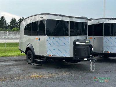 2027 Airstream Basecamp — front three-quarter view