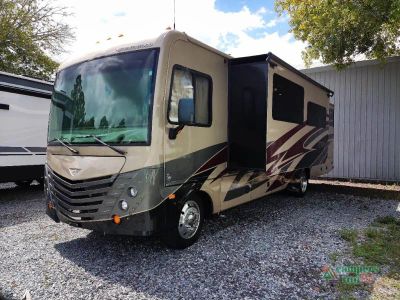 2018 Fleetwood RV Storm — rear three-quarter view
