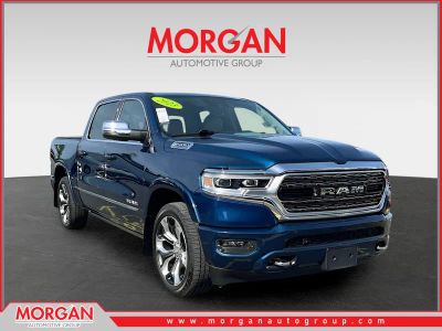 2023 Ram 1500 Limited in Blue — front three-quarter view