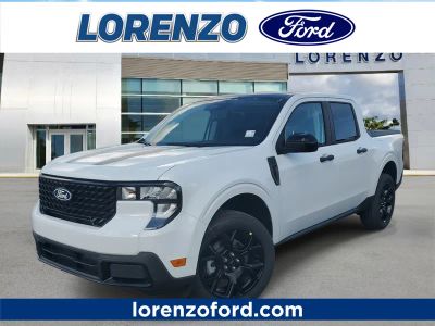 2026 Ford Maverick XLT in Oxford White — front three-quarter view