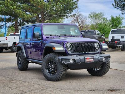 2026 Jeep Wrangler WRANGLER 4-DOOR WILLYS in Reign — front three-quarter view