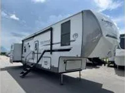 2026 Forest River RV 356QB — front three-quarter view